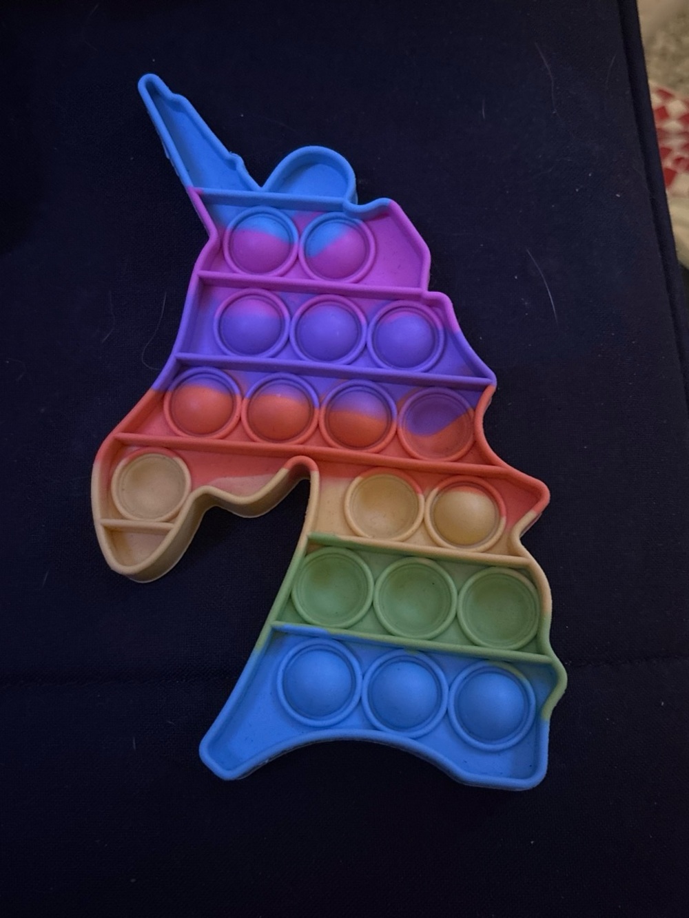 Unicorn Rainbow Pop-It Sensory Fidget Toy - Multi-Color